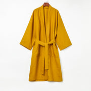 Nikki Linen Robe - Island Curry