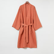 Nikki Linen Robe - Sweet Guava