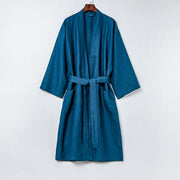 Nikki Linen Robe - Scuba Blu